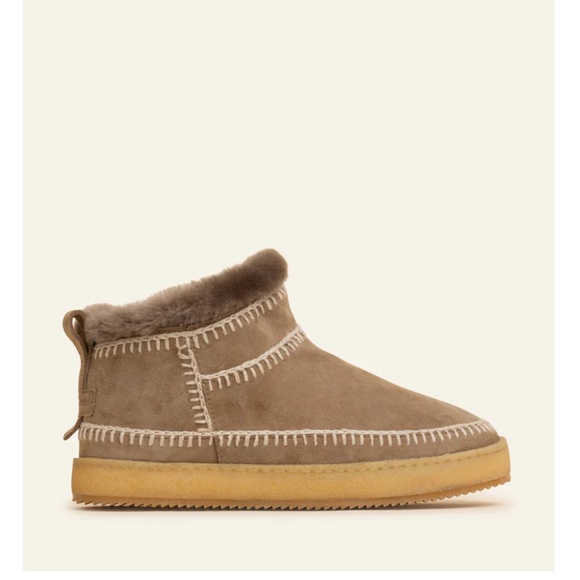 Anthropologie NWT Nyuki Low Natural crochet  Suede Laidback London Ankle Boot🙏 - Picture 4 of 14